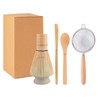Matcha Whisk Set Traditional Matcha Tool Set with Bamboo Whisk,Bamboo