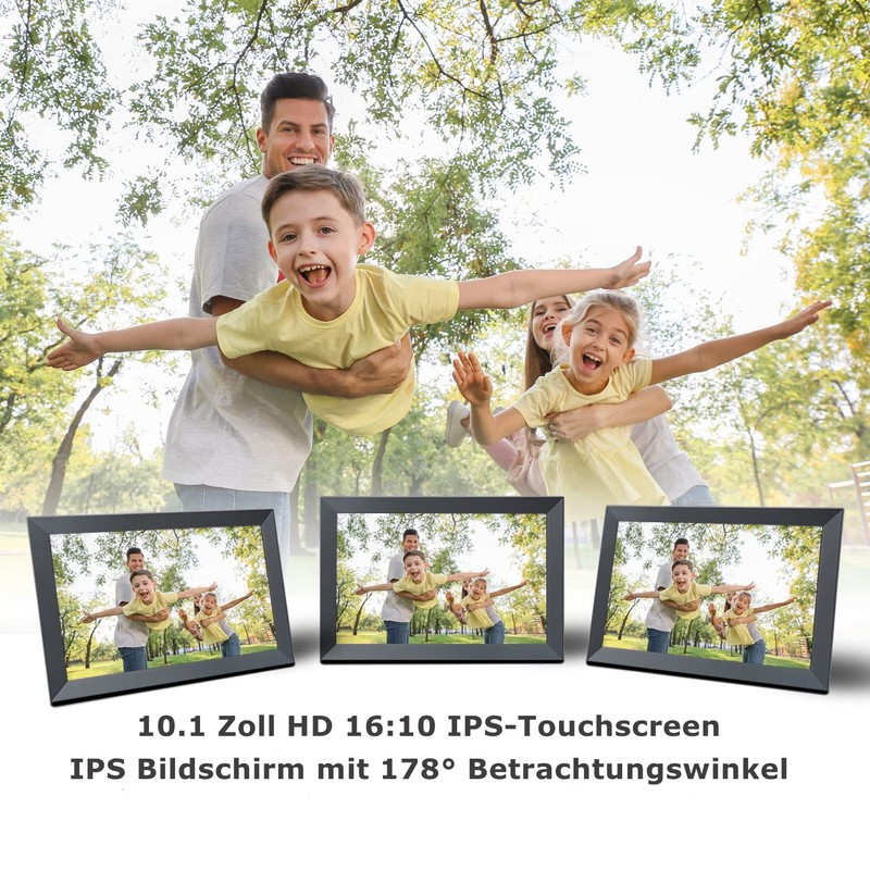 Aorpdd Digital Picture Frame WiFi 10.1 Inch HD IPS Touch