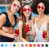 CHRORINE 8/16/24/40 Pairs Rimless Star Shape Sunglasses Transparent Glasses Bulk