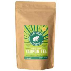 Yaupon Tea- 50 Tea Bags - Light Roast - Lost Pines Yaupon Tea - Sustainably wild harvested yaupon, the only caffeinated plant native to North America. …