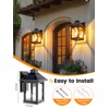 Solar Porch Lights Outdoor 1Pack