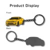 SFNEOP Compatible with Camaro Keychain, Stainless Steel Keychain Decoration for