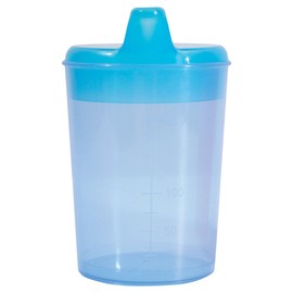 Aidapt Drinking Cup with Two Spouts, Ideal for Those who Struggle with Solid Foods, Elderly, Less able (Blue)
