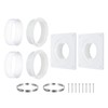 PATIKIL Dryer Vent Connector Kit Fit 4 Inch Ducting, 2