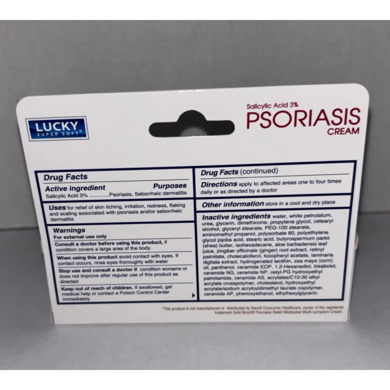 Lucky Super Soft Psoriasis Sallcylic Acid 3% 1 Oz 28.3