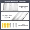 Orechic 5″Wide Sturdy Thicken Aluminum Threshold Strip, Stylish Floor Transition