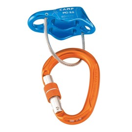 C.A.M.P. - Secchiello per Arrampicata e moschettone - Piu 2.0 Belay Kit - Azzurro