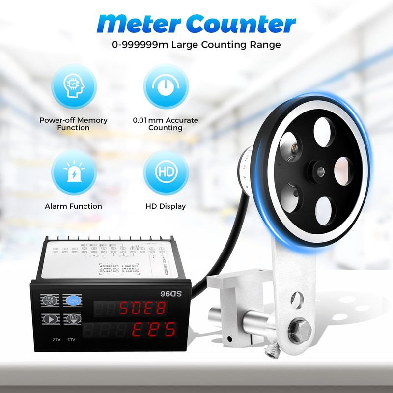 Digital Length Meter Counter Mechanical,Multiple Modes Length Counter Single Measure