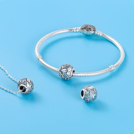 MULA Birthstone Charms 925 Sterling Silver Charms for Bracelets and Necklaces Dangle Pendants Beads Happy Birthday Charms with 5A Cubic Zirconia Mothers Day Jewelry