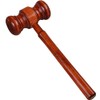 jojofuny Wooden Gavel Wooden Block Set for Judge Lawyer Auction