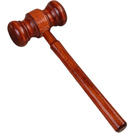 jojofuny Wooden Gavel Wooden Block Set for Judge Lawyer Auction Court Student and