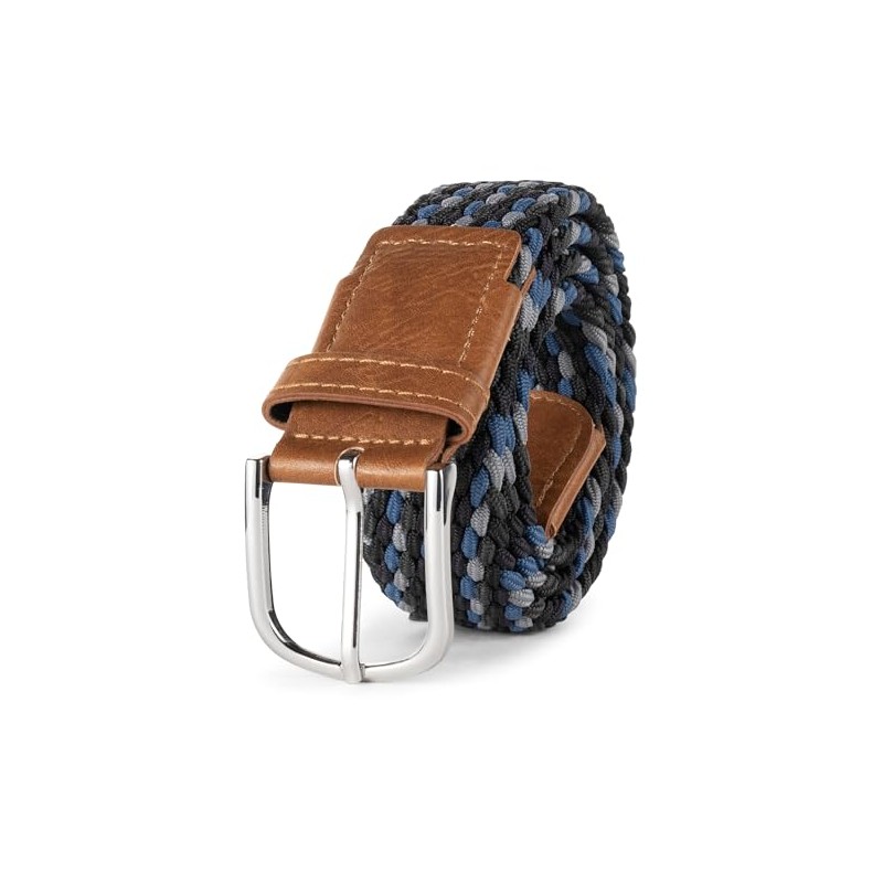Indicode Unisex different belt, 40 mm wide, metal belt buckle