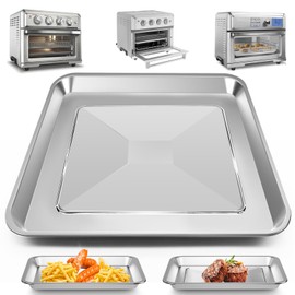 Air Fryer Tray Replacement for Cuisinart TOA-60 TOA-65 TOA-70 Toaster Air Fryer Convection Oven, 12.2 * 11'' Mesh Air Fryer Stainless Steel Basket Wire Rack Accessories Parts, Dishwasher Safe