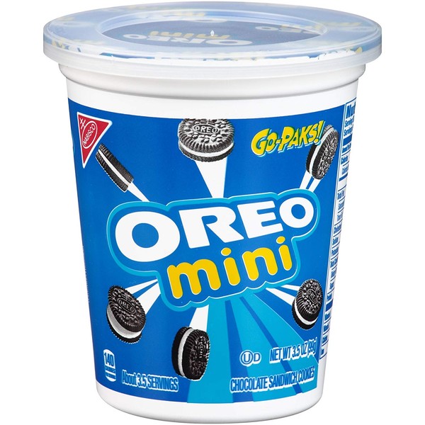 OREO Minis Chocolate Sandwich Cookies, 12 - 3.5 oz Snack