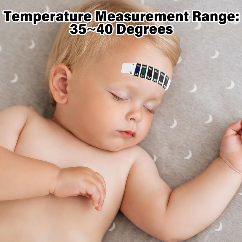 Forehead Thermometer Strips - 20 PCS Quick Read Reusable Forehead
