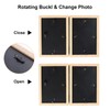 Czemo Wooden Picture Frame for 2 Photos Foldable Picture Frame