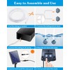 Biling Solar Aerator for Pond with 2200 mAh Battery Backup,