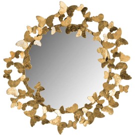 Safavieh Ruthie Gold Butterfly 27-inch Mirror