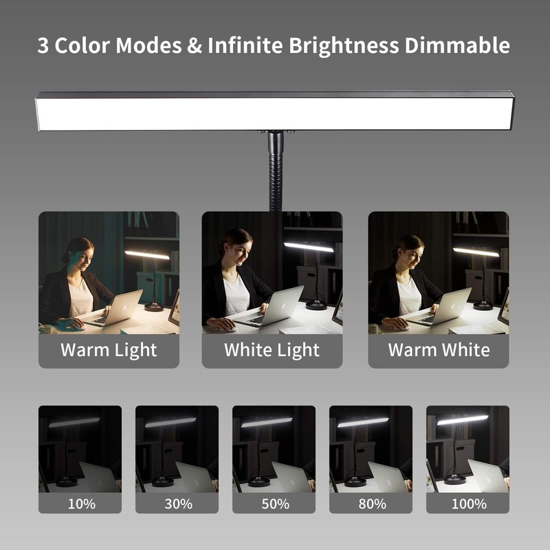 Piano Desk Lamp, 2-in-1 LED Piano Light for Upright Digital