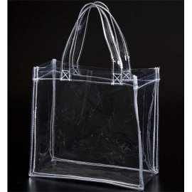 Itaka MCB S Square Plastic Bag, Eco Bag, Shopping Bag, Transparent, Durable, Tote, Clear