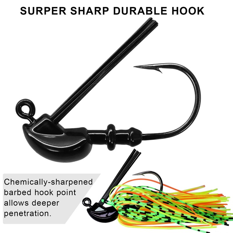 THKFISH Kunstköder Set Angeln Jigs Künstlicher Köder Angelköder Angelhaken A-14g