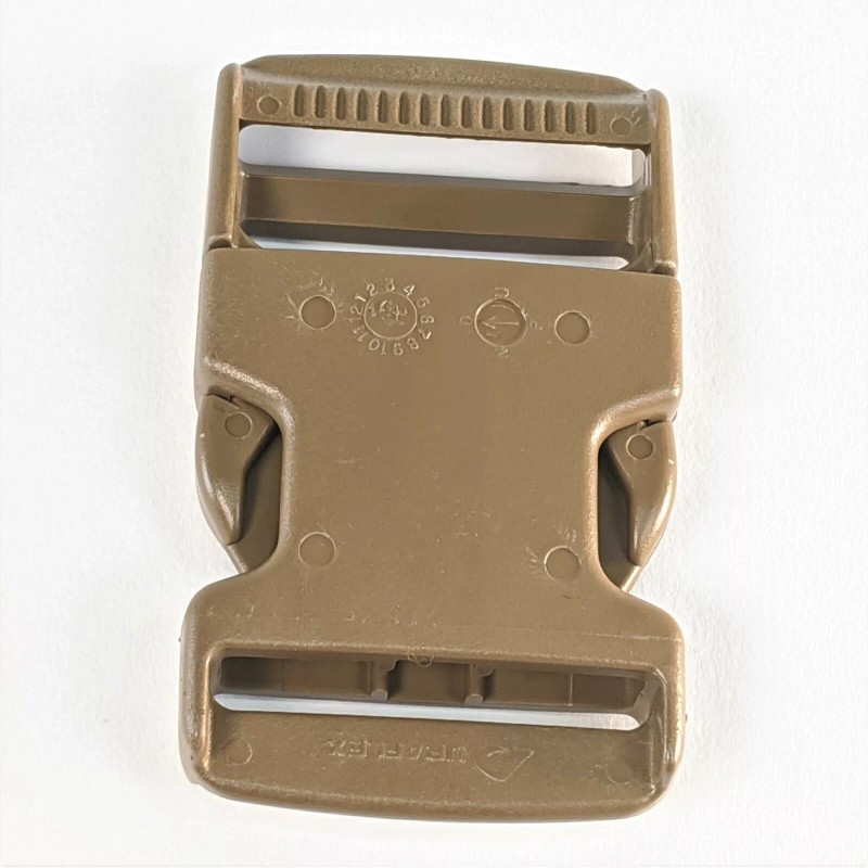 Duraflex 1.5” inch(38mm) Quick Side Release Buckle -Coyote Brown- Flat