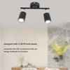 LED Track Light Kit 2 Heads 10.8in Track 90 Degrees