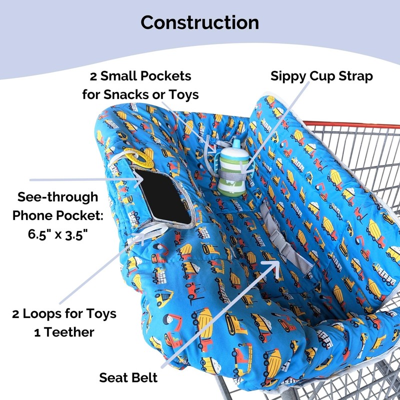 Suessie Shopping Cart Cover and High Chair Cover, Construction