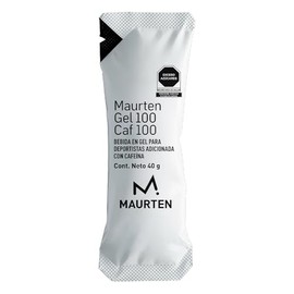 Maurten Gel 100 Caf 100 | Gel energético con cafeína | Paquete de 12 x 40 g (25 g de carbohidratos y 100 mg de cafeína) |Tecnología de hidrogel | Nutr