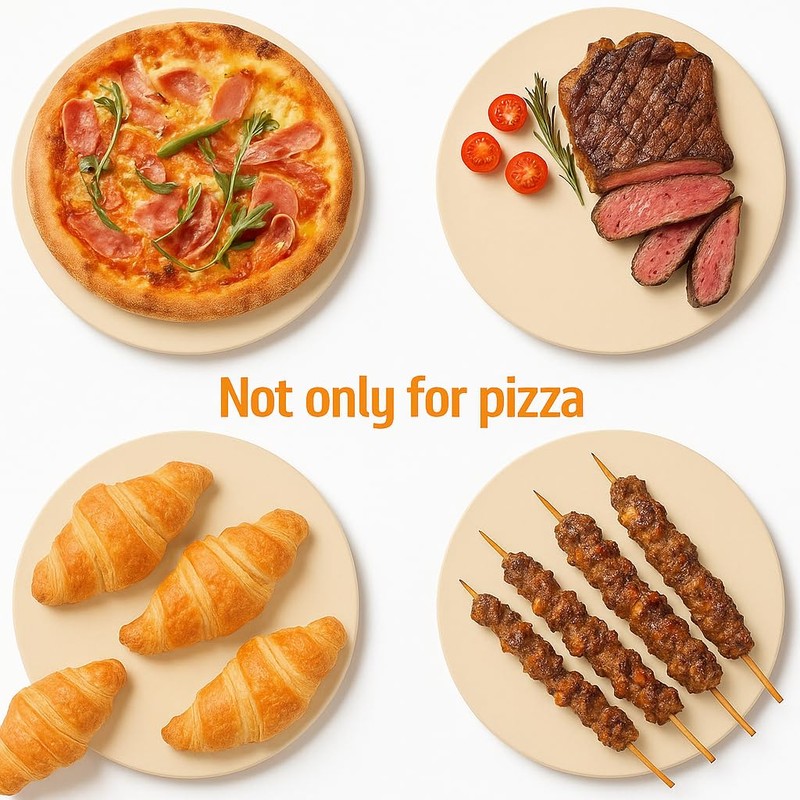 GDGZJJD Extra Large Pizza Stone 22" x 14",Cooking Stone for