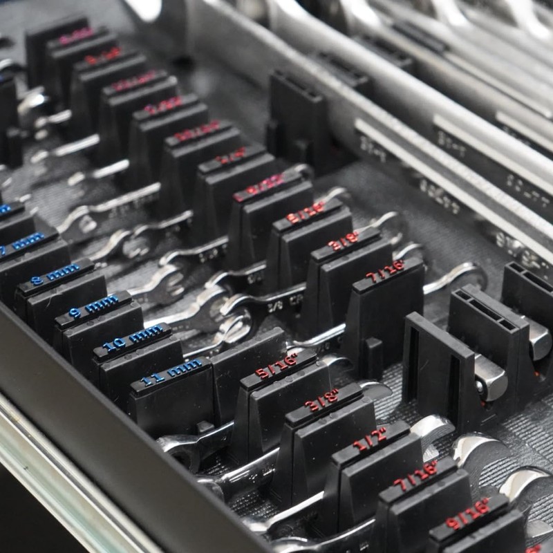 Toolbox Widget Metric+ Wrench Size Labels (26mm–50mm) – 27 Modular