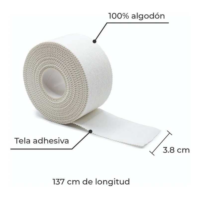 Cinta Adhesiva Para Vendaje Deportivo Sport Tape Kit Go Plus