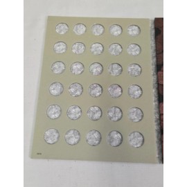 H.E. Harris Tri-Fold Push In Coin Folder #2676 Cents Blank No Dates