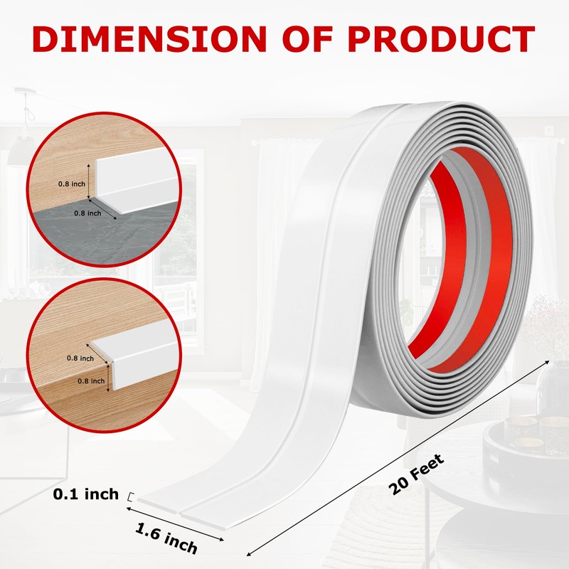 Flexible Wall Corner Protector Moulding Trim Peel and Stick Wall
