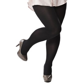 Donatella's Hosiery Plus Size plain black 80 denier opaque tights XXL (18-20)