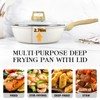 GiPP Nonstick Deep Frying Pan Skillet, 9.5" Saute Pan with