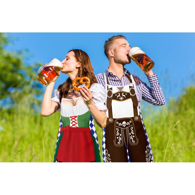 Oktoberfest Decorations Aprons: German Party Funny Apron for Couples Women