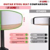 5Core Drum Throne Adjustable Guitar Stool 3" Padded Drummer Seat
