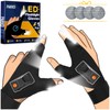 PARIGO LED Flashlight Waterproof Gloves Gifts - Men Women Stocking