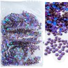 Roellgs Hotfix Rhinestones，1440Pcs Glass Flatback Rhinestones Hot Fix Gems for