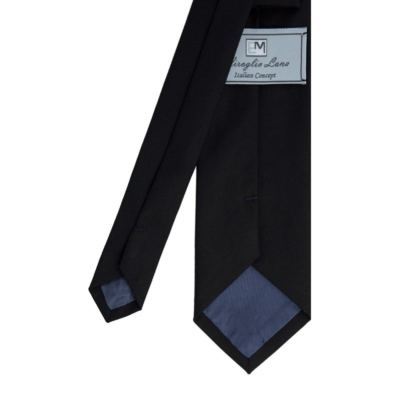 Mannergram European Solid Black Functional Fabric