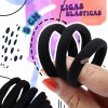 J.H. Company 144 Pcs Liga Para Cabello Donita Accesorio Elastica