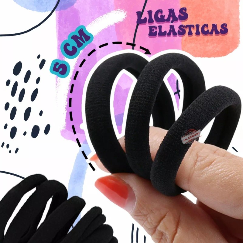 J.H. Company 144 Pcs Liga Para Cabello Donita Accesorio Elastica