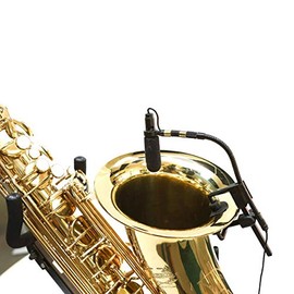 AV-JEFES PMM19B-H4P-SAX Saxophone/Trumpet Clip-On Musical Instrument Microphone for Audio Technica Wireless Microphone and Phantom Power Input