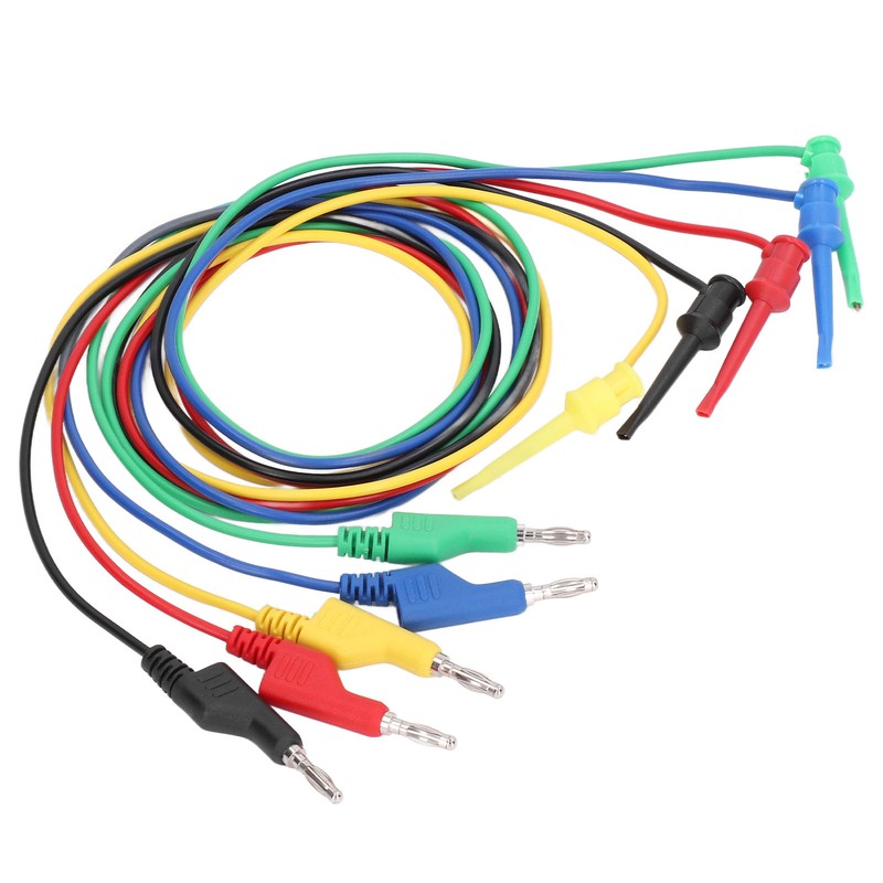 5Pcs Banana Test Lead Multi Meter Testing Cable Line Wire