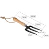 KOTARBAU® Mini Garden Fork with 3 Prongs for Transplanting Flowers,