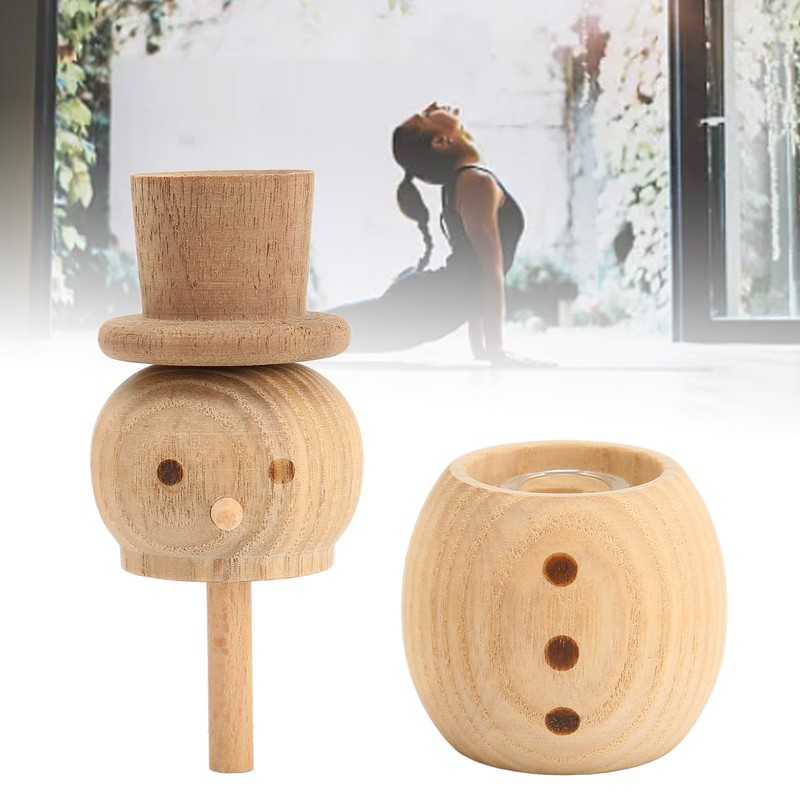 Wood Aromatherapy Diffuser Snowman Shape Portable Waterless Fireless Essential Oil