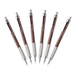 Pentel GraphGear 500 Mechanical Drafting Pencil, (0.3mm), Extra Fine Line, Brown Barrel (PG523E)