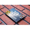 Badgemaster Modern Anthracite House Number Sign Plaque Stainless Steel Standoffs