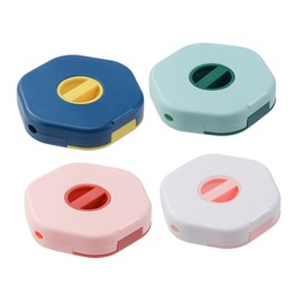 LABRIMP 4Pcs Portable Cable Organizer Box with Data Cable Winder Phone Holder Multi Functional Cord Management for Home Travel